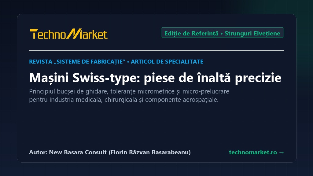 Articol TechnoMarket: Mașini Swiss-type